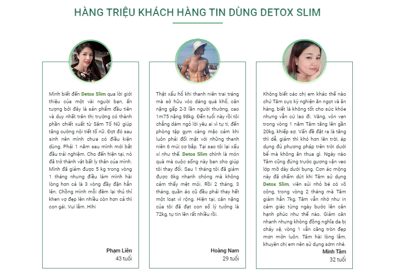 Detox slim lừa đảo Có tốt không Mua ở đâu Giá bao nhiêu 6