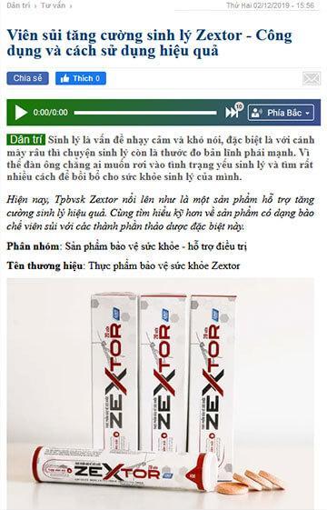 [BÓC PHỐT] Zextor có tốt không Có lừa đảo Giá bao nhiêu Mua ở đâu 15