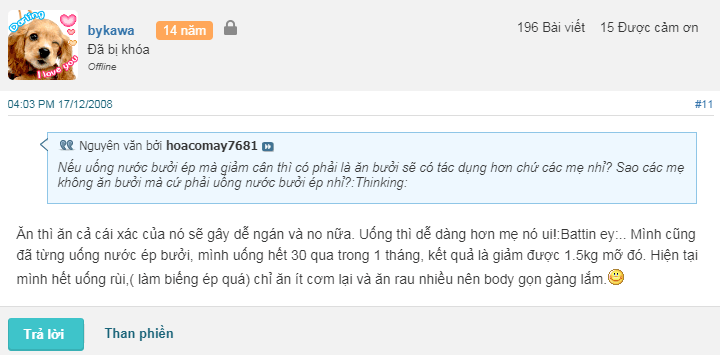 Ăn bưởi có giảm cân không webtretho 3
