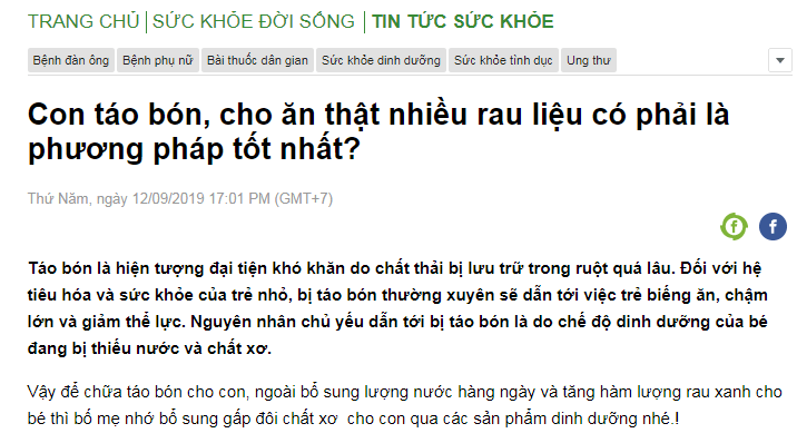 đánh giá tinh bột hẹ heta.q từ báo chí