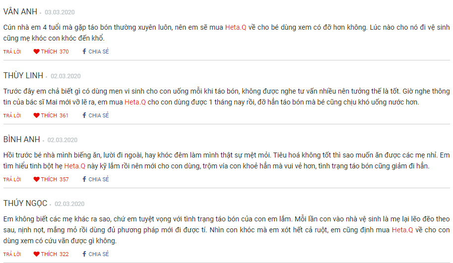 đánh giá tinh bột hẹ heta.q từ người dùng 3